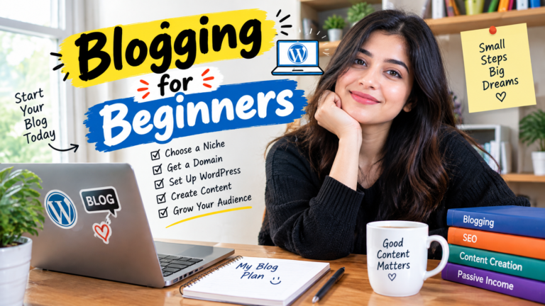 Blogging for Beginners: A Practical Roadmap to Start, Grow, and Earn in 2026