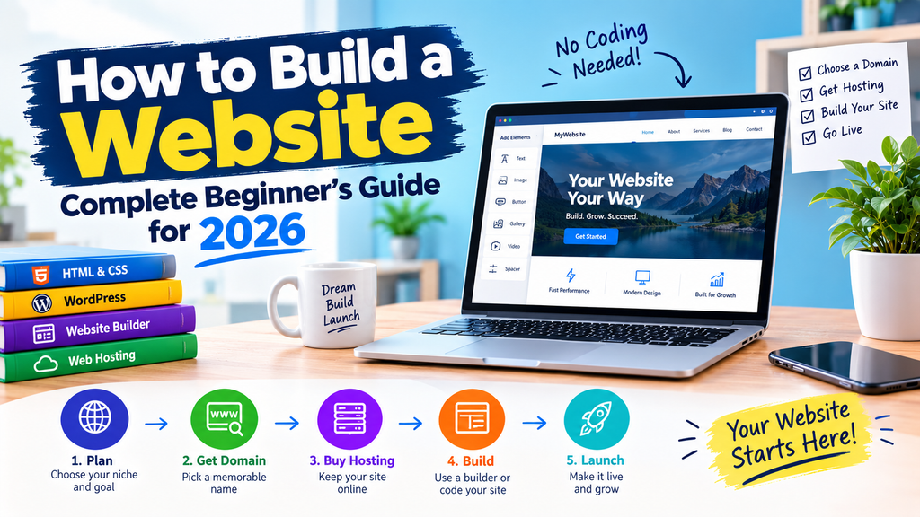 How to Build a Website Complete Beginner's Guide for 2026