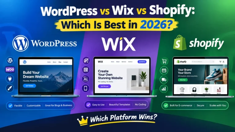 WordPress vs Wix vs Shopify: Which Is Best in 2026?